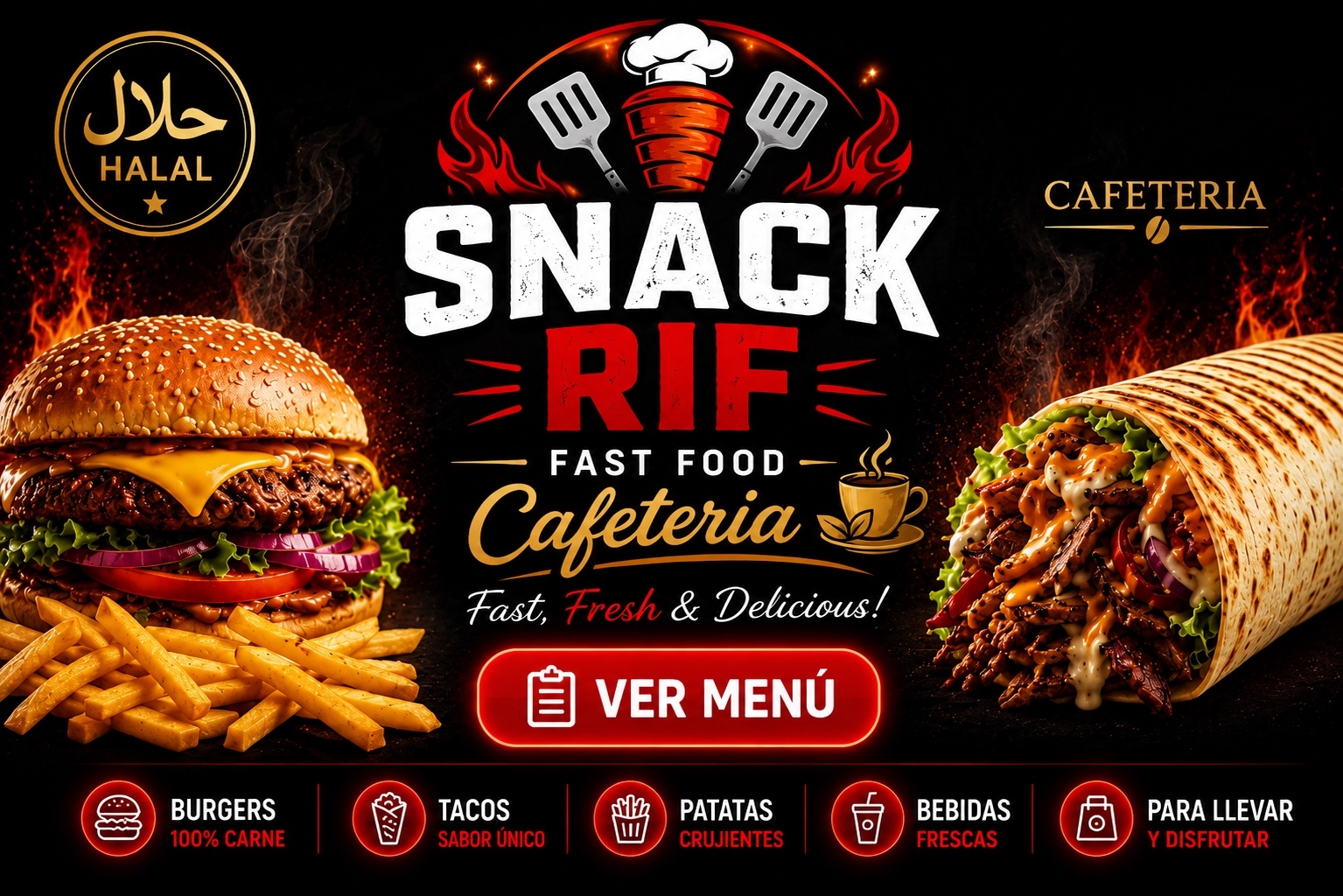 Snack Rif Fast Food Halal Palma